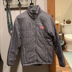 Grey North face coat
